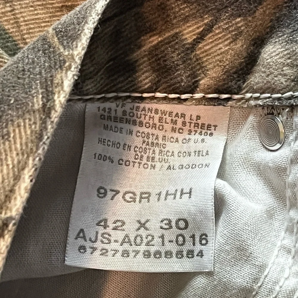 Wrangler/Realtree denim camouflage jeans-42x30